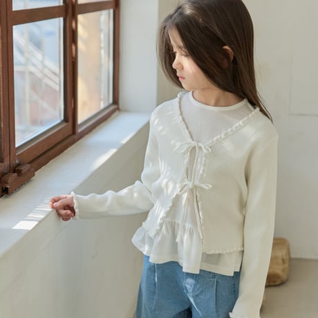 monatelier/28. soft fril T-shirt S-2XL