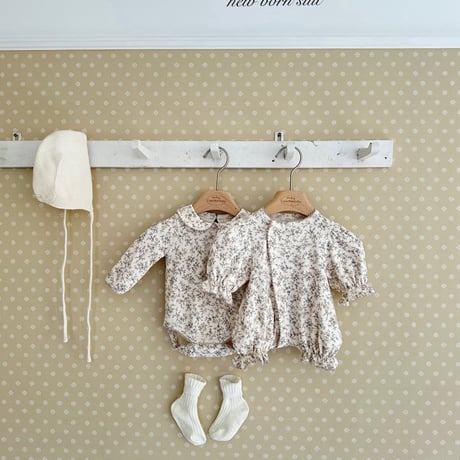 monbebe/32. print collar suit S(3-6M)-L(12-24M)