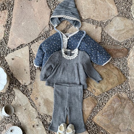 bebeholic/41. morning shirring set S(3-6M)-XL(18-24M)