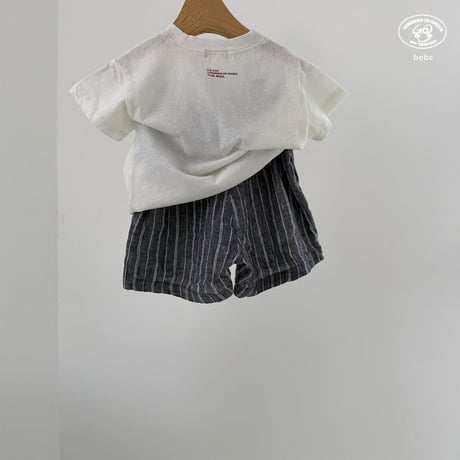 gou/146. B- linen half pants 2(6-12M)-3(12-18M)
