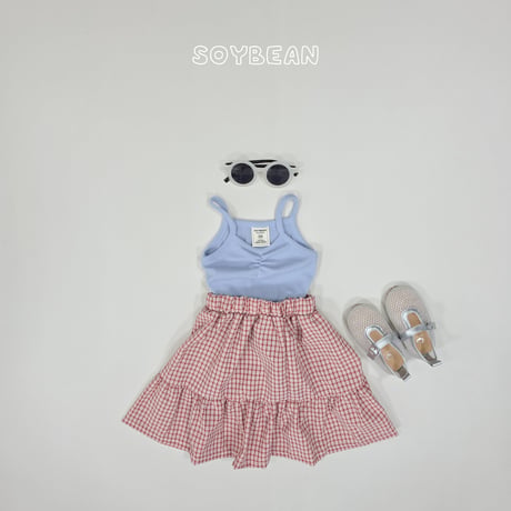 soybean/91. plan sleeveless set skirt XS-XL