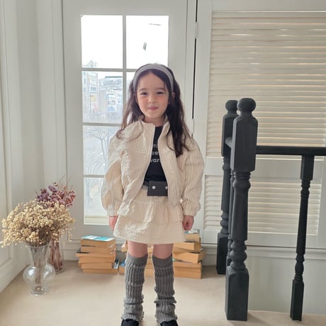 comma/95. line crop jp kangkang skirt 140-150