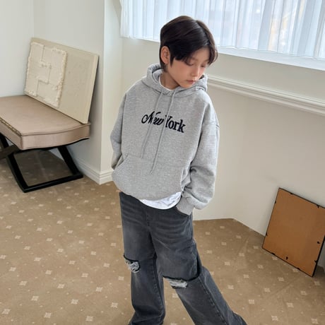 fromi/57. New York Embroidery Hoodie? S-XL