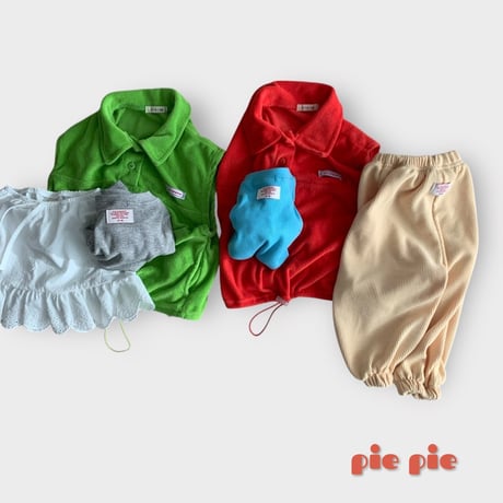 pie/6. sweet terry vest XS-XL