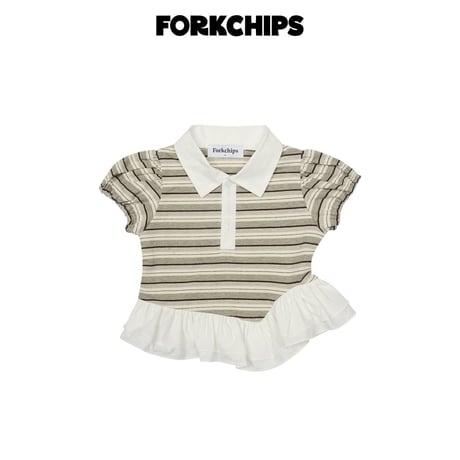 forkchips/58. eve fril shirts collar T-shirt JS-JXL