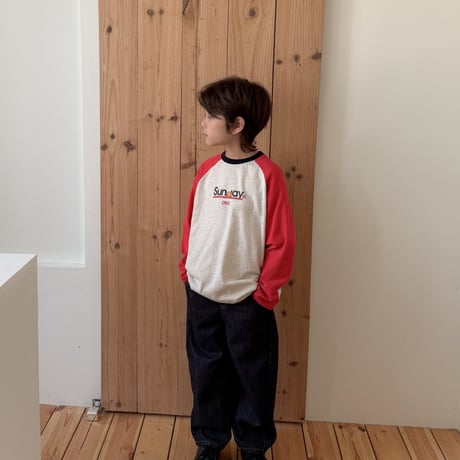 fromi/60. Sunday raglan T-shirt JS-JL