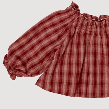 valubebe/19. check smoke blouse 6M-S