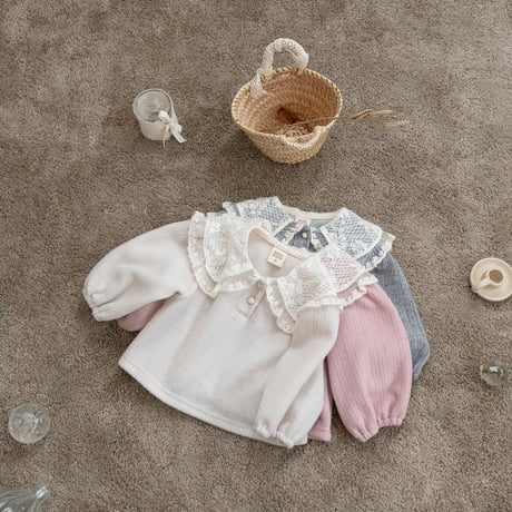 bebeholic/29. may collar T-shirt S(3-6M)-XL(18-24M)