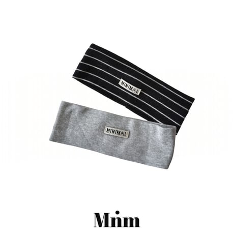 minimal/1. logo cotton hair band
