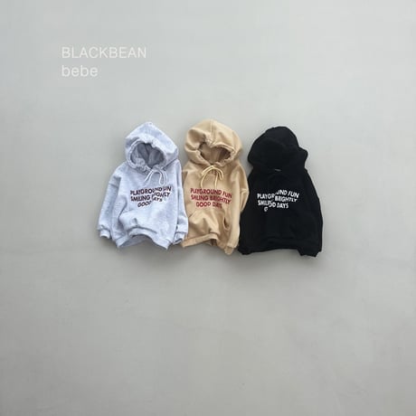blackbean/21. play bebe hood T-shirt S-M