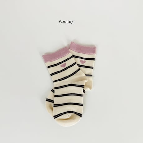 vbunny/54. heart socks set M(130-150)-XL(180-210)