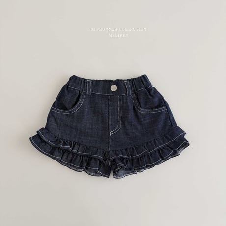 melikey/80. two two fril half pants JS-JM