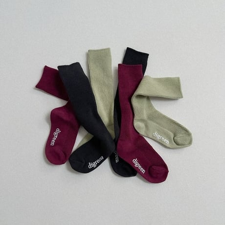 digreen/54. point knee socks. (Set) SOCKS_S-SOCKS_XL