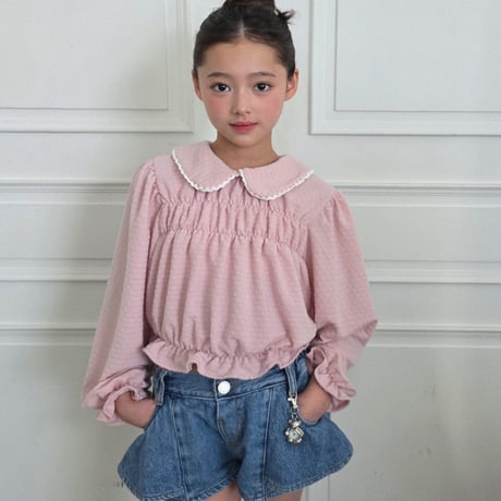 ellymolly/108. rora round collar blouse 13-15