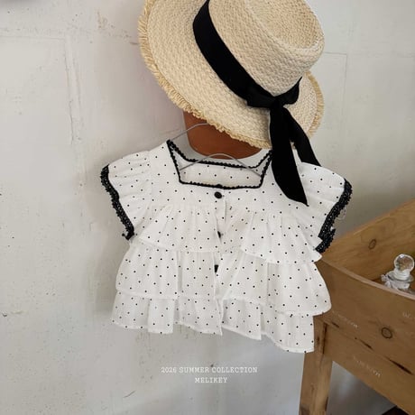 melikey/90. dot kangkang sleeveless blouse JS-JM
