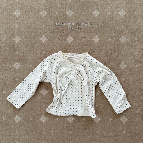 melikey/8. dot shirring T-shirt JS-JM