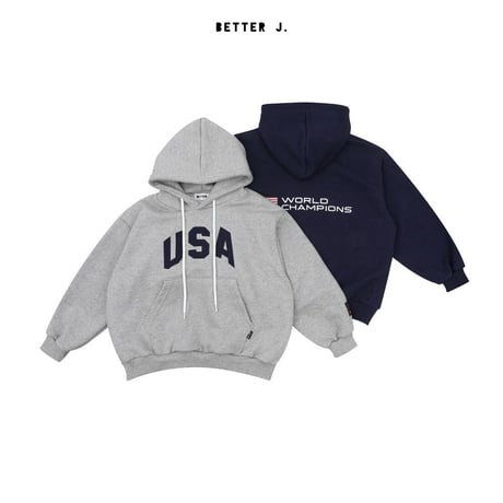 betterj/65. USA hood man-to-man J2XL-FREE