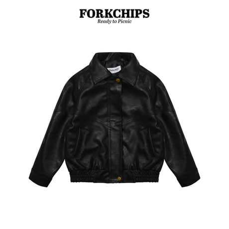 forkchips/82. ledder jacket M-XL