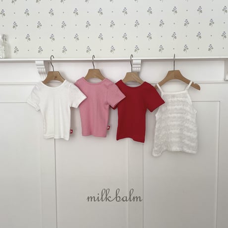 milkbalm/25. ailet half t T-shirt XS-XL