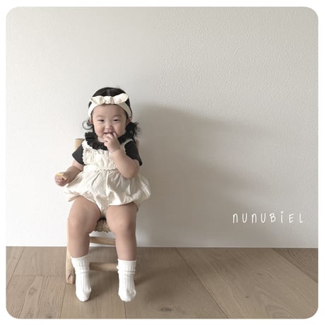 nunubiel/53. bebe ribbed frill t-shirts S-L