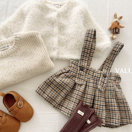 valubebe/83. check pleated skirt 6M-S