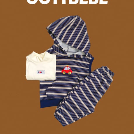 oottbebe/28. kids auto hood updown set XS(0-1Y)-XL(4-5Y)