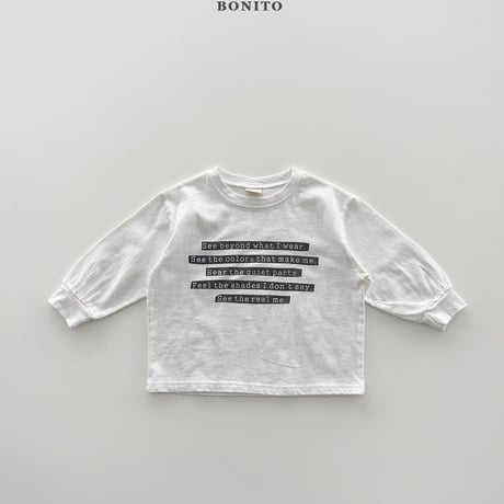 bonito/86. lettering sibori T-shirt 12M-XL
