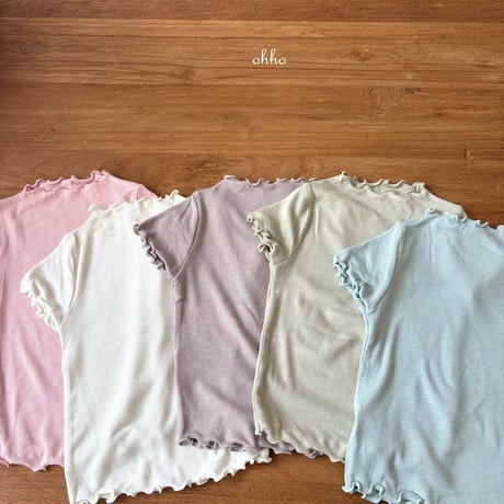 ohho/11. dove peuty half t T-shirt S-2XL