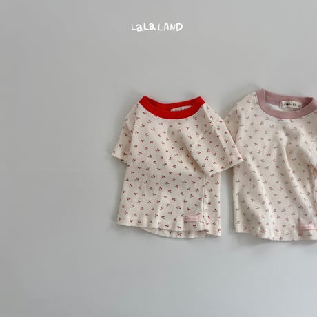 lalaland/25. cherry half t T-shirt XS-XL
