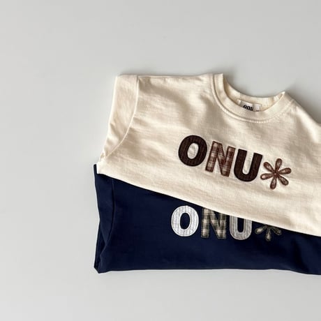 onu/8. embroidery patch T-shirt BABY(12M)-XL(6-7Y)