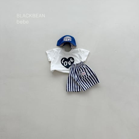 blackbean/23. heart bebe T-shirt S-M