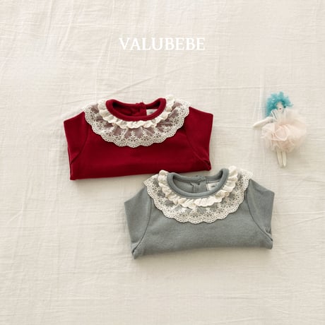 valubebe/4. lace kangkang fril T-shirt 6M-S