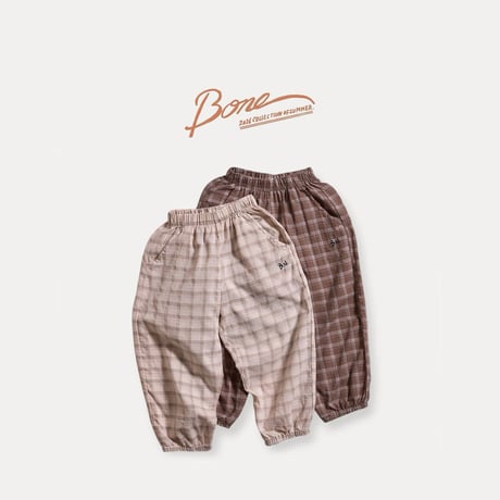 boneoune/83. retro check pants JS-JL