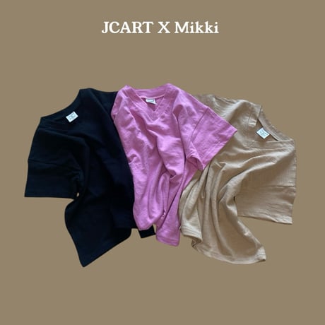 mikki/82. simple slave v neck T-shirt ADULT