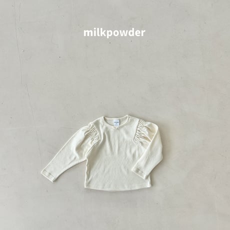 milkpowder/23. shirring T-shirt 5-11