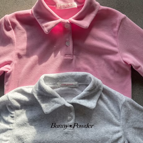 bunnypowder/117. terry collar T-shirt S-XL