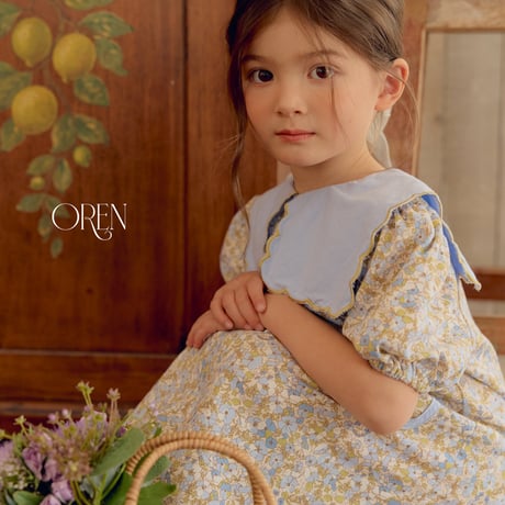 oren/57. karina scallop collar one-piece S-XL