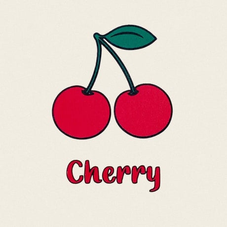 oottbebe/79. cherry puff T-shirt XS(1-2Y)-XL(6-7Y)