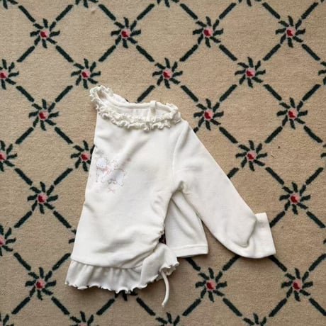 aiai/94. cream mood fril T-shirt 90-130