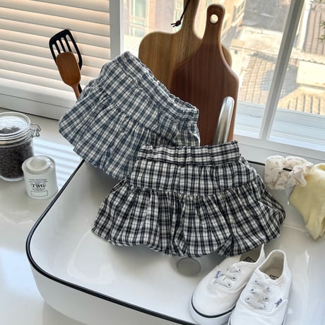 matilda/40. check bullon skirt 15-19