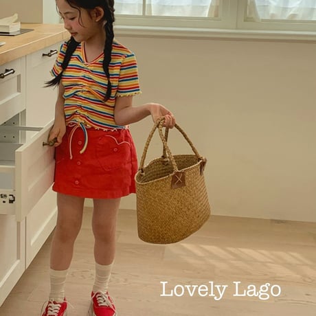 lago/28. heart flower pants S-JS