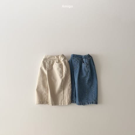 amigo/22. wide denim pants XS-XL