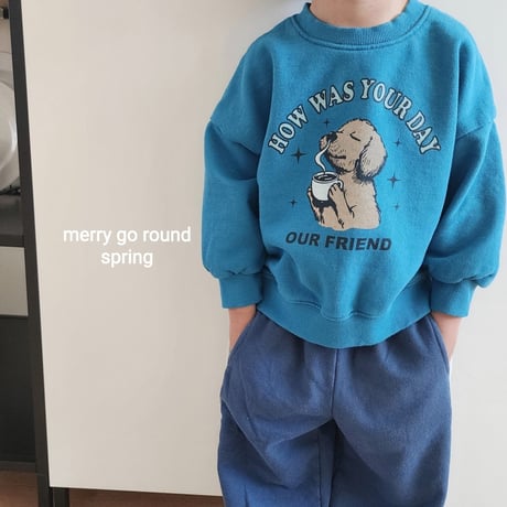 merrygoround/38. friend man-to-man XS-2XL