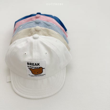 oottbebe/21. bear stitch cap S(1-3Y)-M(3-6Y)