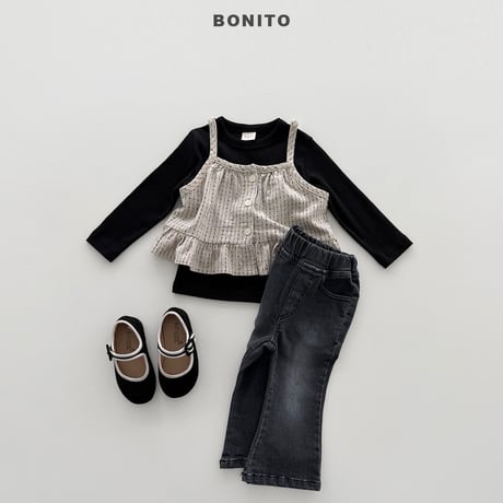 bonito/109. span denim pants boots cut JS-JM