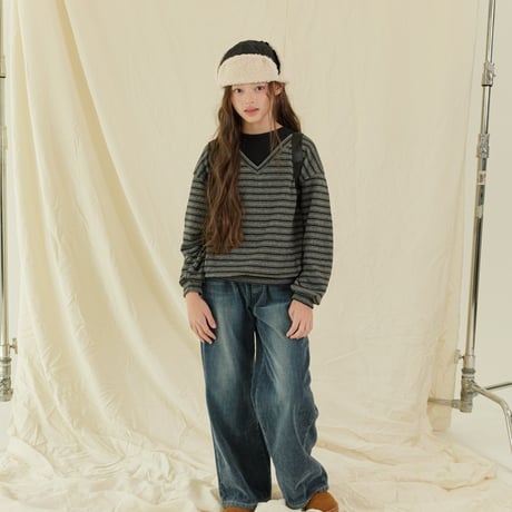 sm2/20. mink gimo wide denim pants 9-17