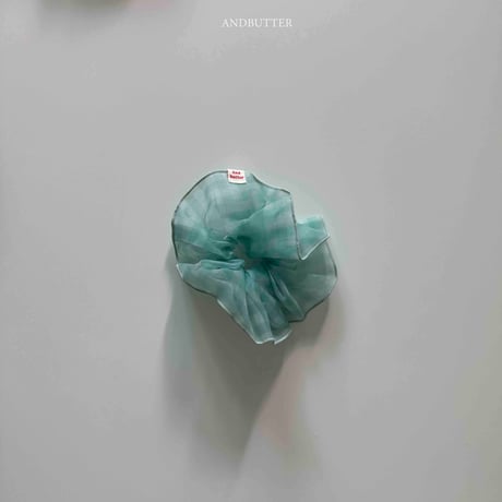andbutter/6. See-through Check Scrunchie FREE