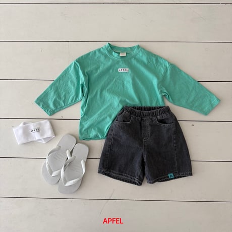 apfel/16. soft shorts denim JS-JM