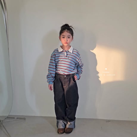 comma/9. dan collar T-shirt 160-170