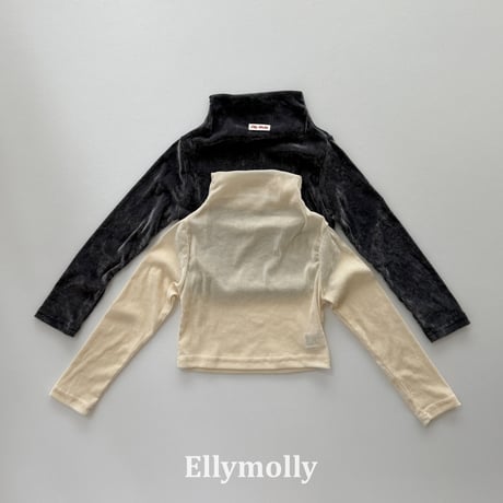 ellymolly/73. velvet mesh half pollar 5-11